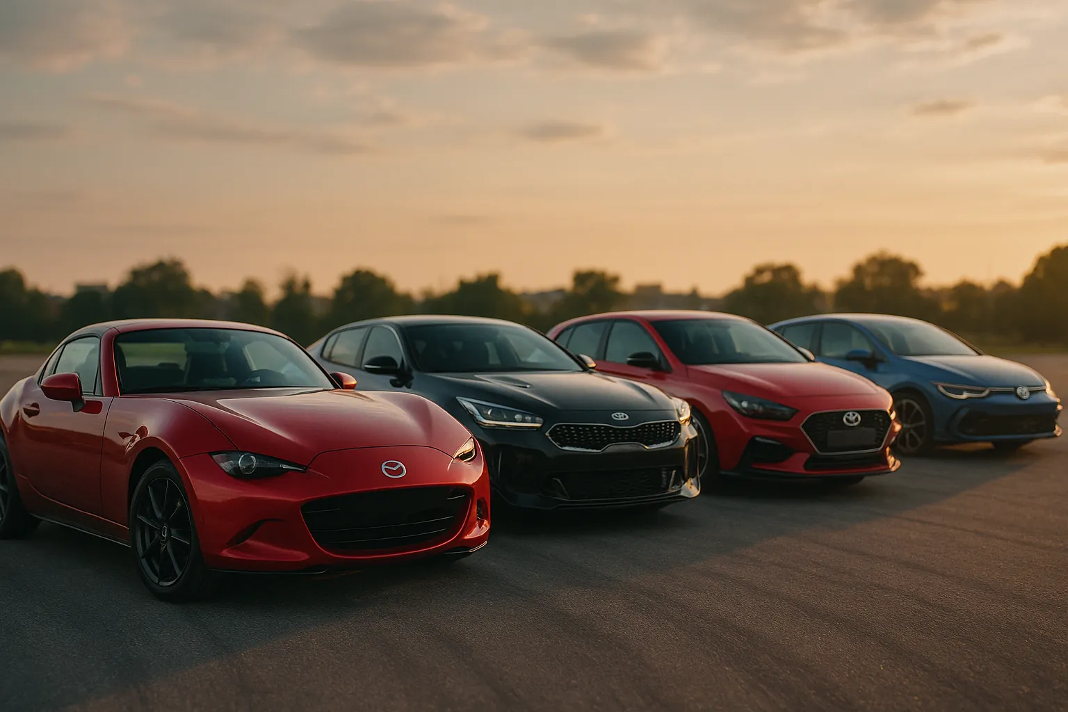 Coches Deportivos Mazda Kia Toyota Hyundai VW Final Revisión de los Modelos de Coches Más Populares para Conductores Adolescentes 2025